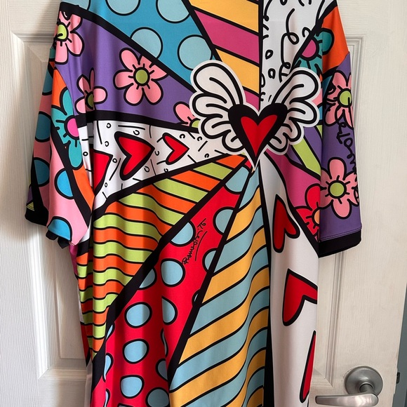 Vibrant Multicolor Graphic Men's Short Sleeve Tee - Picture 2 of 3